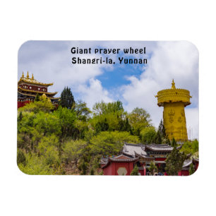 Giant tibetan prayer-hjul i Shangri-la - Yunnan Magnet