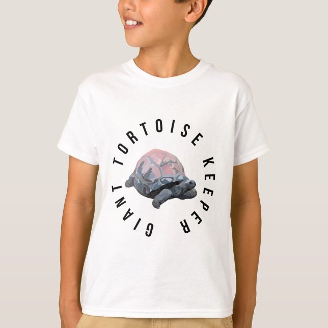 Giant Tortoise Keeper T Shirt (Framsida)