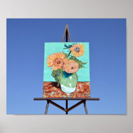Giant Van Gogh Sunblommor Poster
