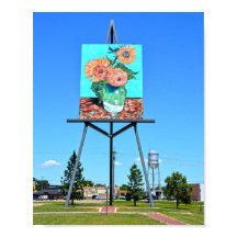 Giant Van Gogh's Sunblommor Artwork, Goodland, KS