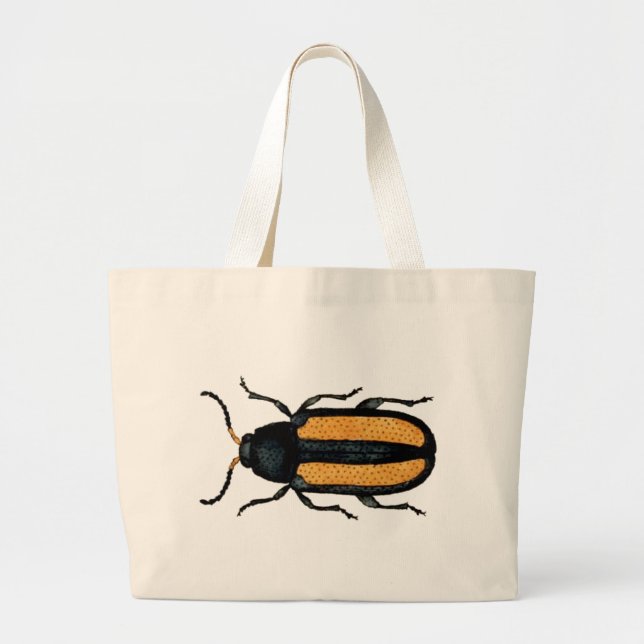 Giant Vintage Beetle Totebag Jumbo Tygkasse (Framsidan)