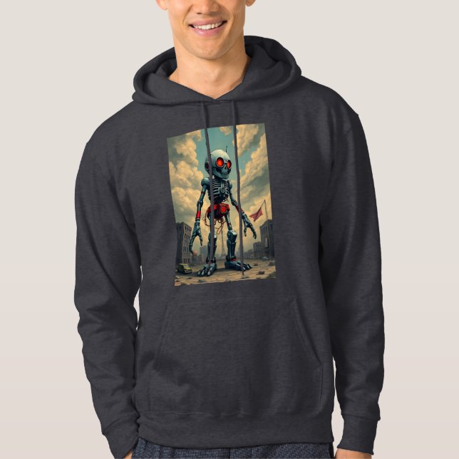 Giant zombie robot hoodie (Framsida)