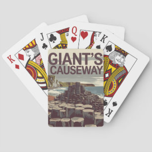 Giants Causeway Ireland Illustration Travel Art Casinokort