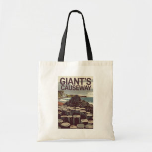 Giants Causeway Ireland Illustration Travel Art Tygkasse