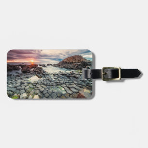 Giant's Causeway Ireland stilized Bagagebricka