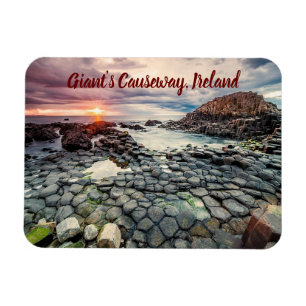 Giant's Causeway Ireland stilized Magnet