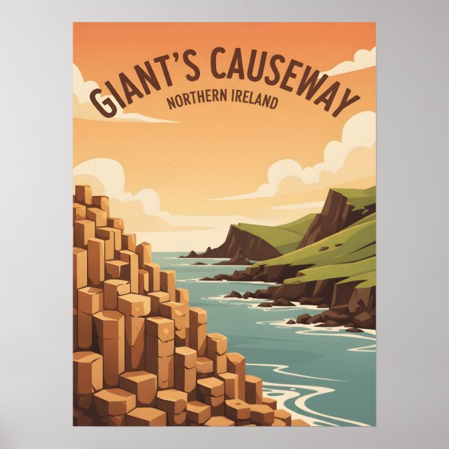 Giant's Causeway Nordirland Poster (Framsidan)