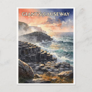 Giant's Causeway Nordirland Vintage Vykort