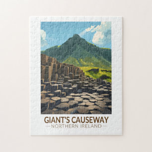 Giants Causeway Northern Ireland Illustration Pussel