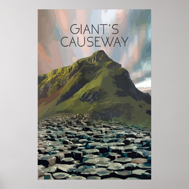 Giants Causeway Travel Poster (Framsidan)