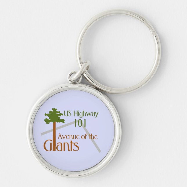 Giants Keychain Avenue Rund Silverfärgad Nyckelring (Framsidan)