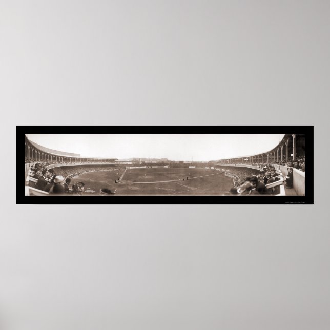 Giants Polo Grounds Baseball Photo 1910 Poster (Framsidan)