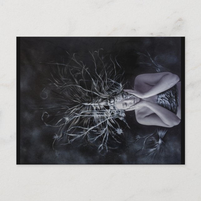 GIAWIL Wise Grått Vykort (Framsida)