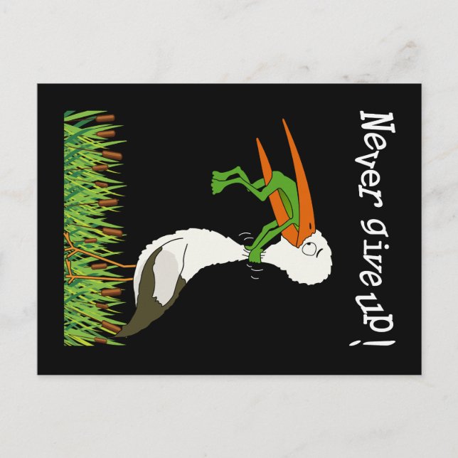 Gib niemals auf ! vykort (Framsida)