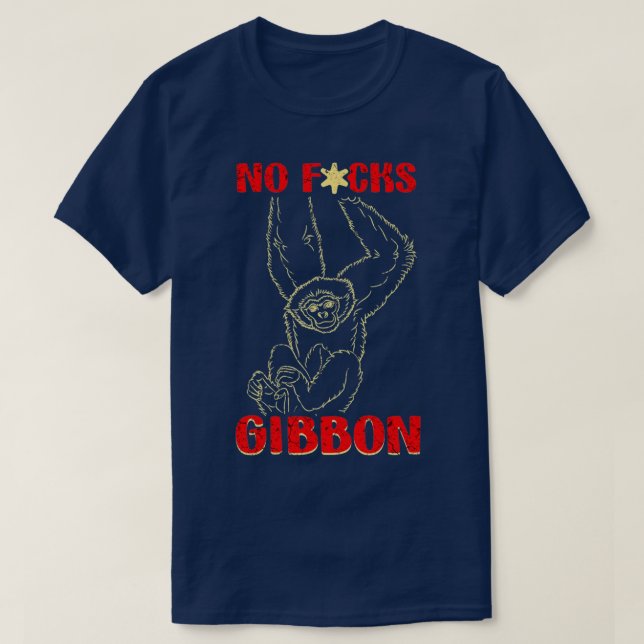 Gibbon Ape Monkey Funny - 2 T Shirt (Design framsida)