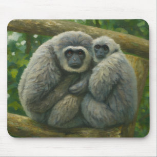 Gibbon Assions - Emotional Wildlife Porträtt Musmatta