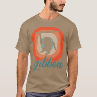 Gibbon Djurälskare Pirat Apa Djur Motiv bo T Shirt