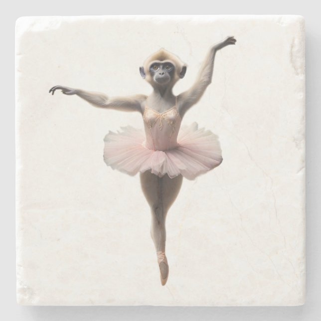 Gibbon Monkey Ballet Dancer in a Tutu, Stenunderlägg (Framsidan)