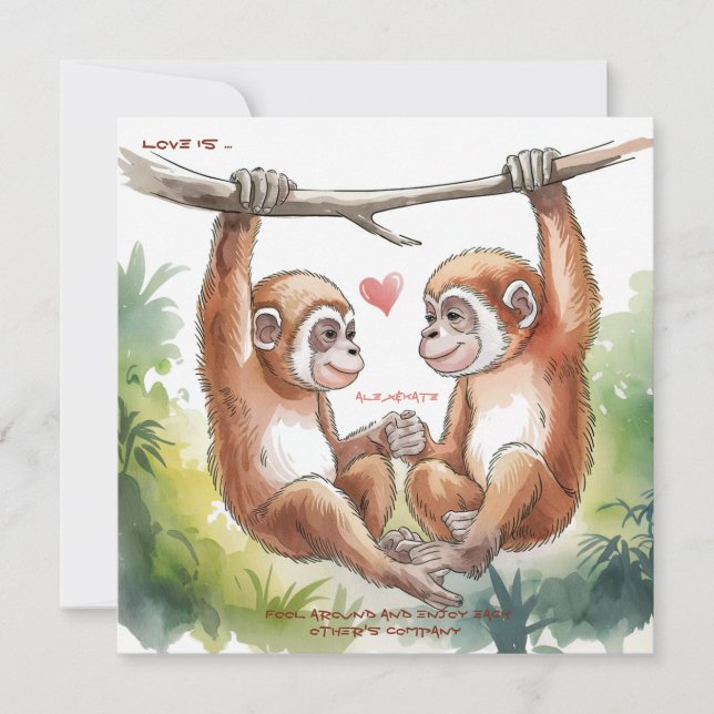 Gibbon Valentines (Framsida)