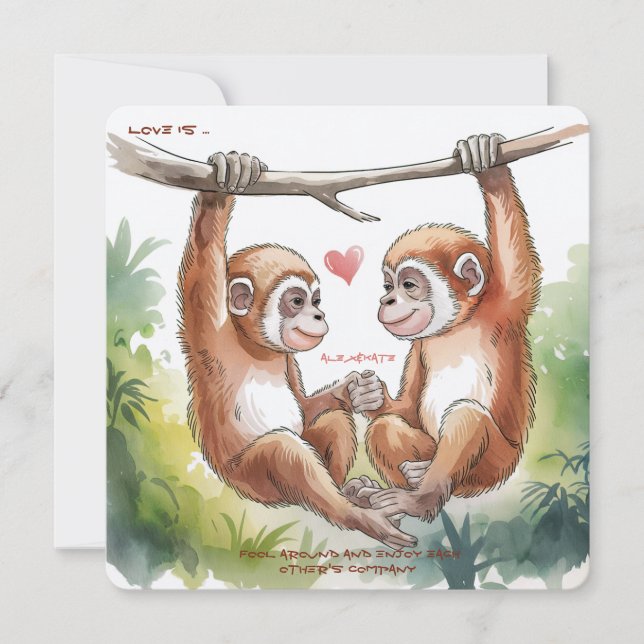 Gibbon Valentiness (Framsida)