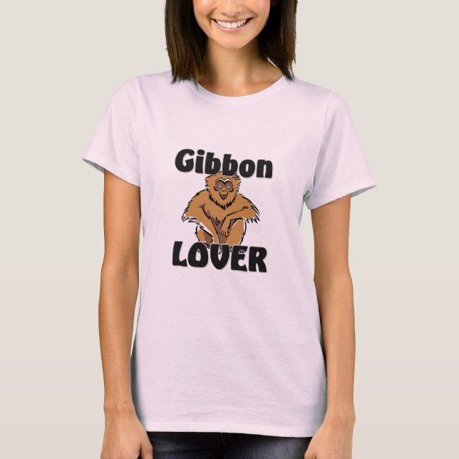 Gibbonälskare T-shirt (Framsida)