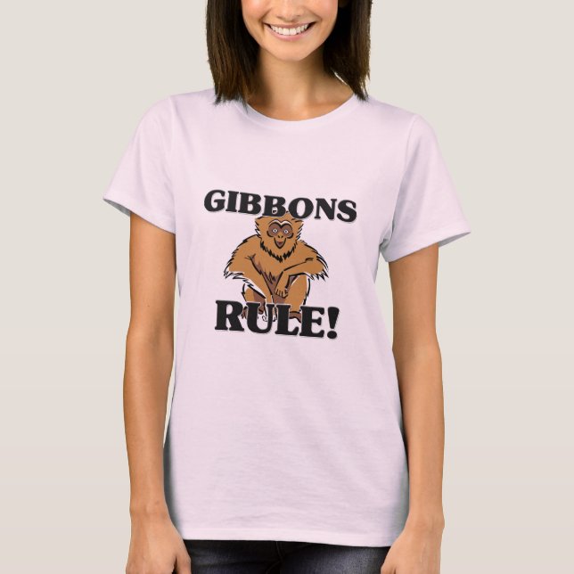GIBBONS härskar! Tee Shirt (Framsida)