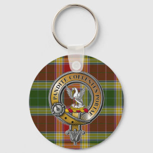 Gibbs Gibsone Tartan & Badge Nyckelring
