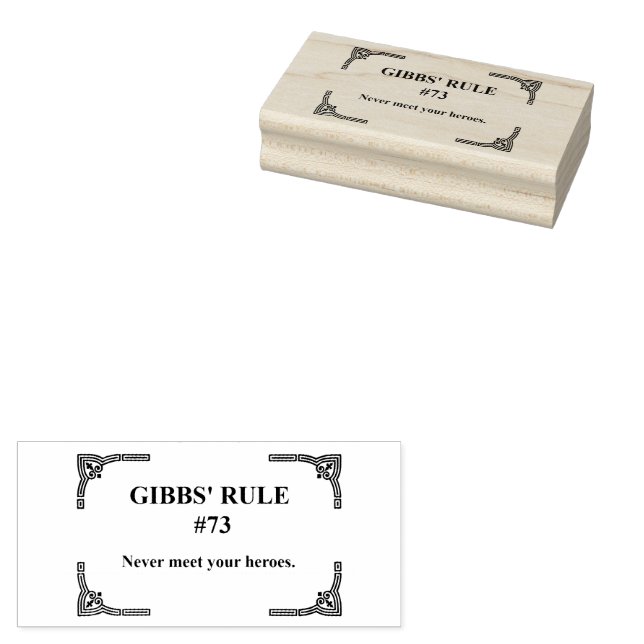 Gibbs regel 73 stämpel (Stämplad)