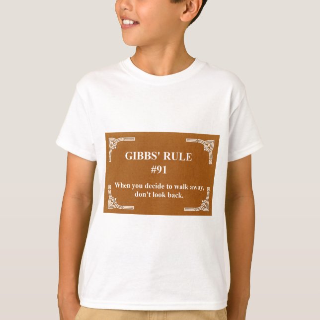 Gibbs regel 91 t shirt (Framsida)