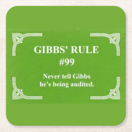 Gibbs regel 99 underlägg papper kvadrat