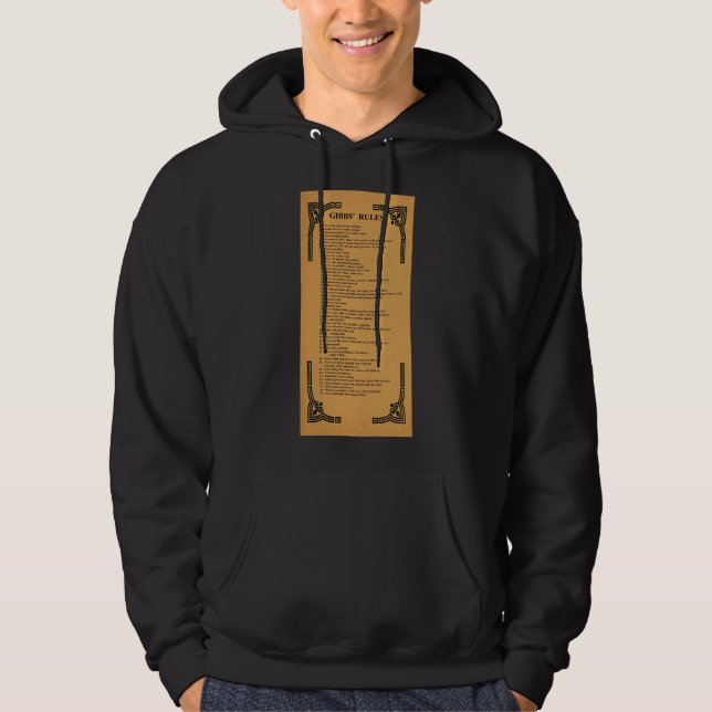 Gibbs regler hoodie (Framsida)