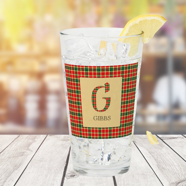 Gibbs Tartan Monogram G Glaskopp (Skapare uppladdad)