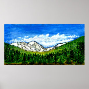 Gibney Breckenridge CO 1999art300dpi 78 x 40 Poster