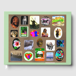 Gibney Dina foton här Ram, museet Zazzle Gästböcker