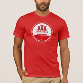 Gibraltar Circular Flagga T-Shirt