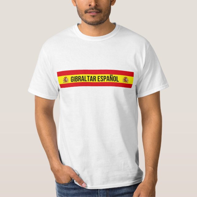 Gibraltar Español - spanska Gibraltar T Shirt (Framsida)