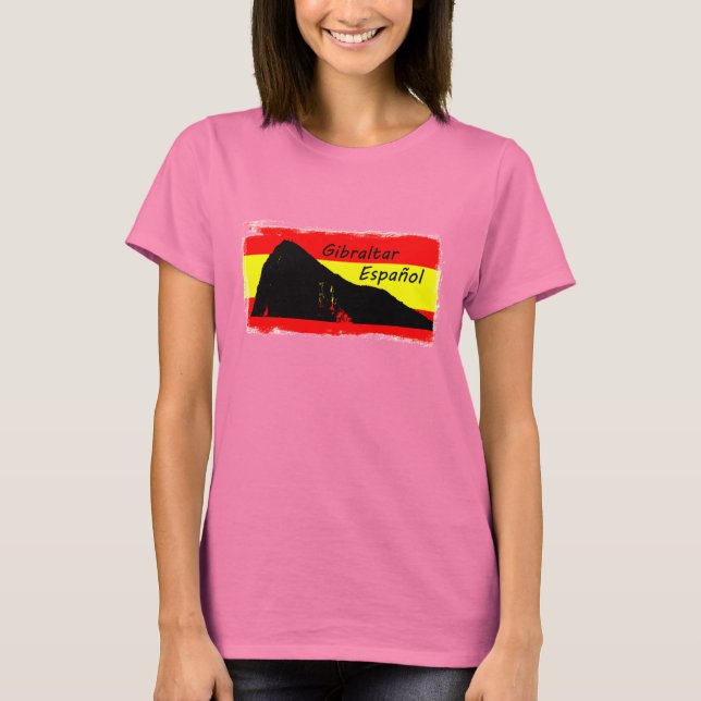 Gibraltar Espanol T Shirt (Framsida)