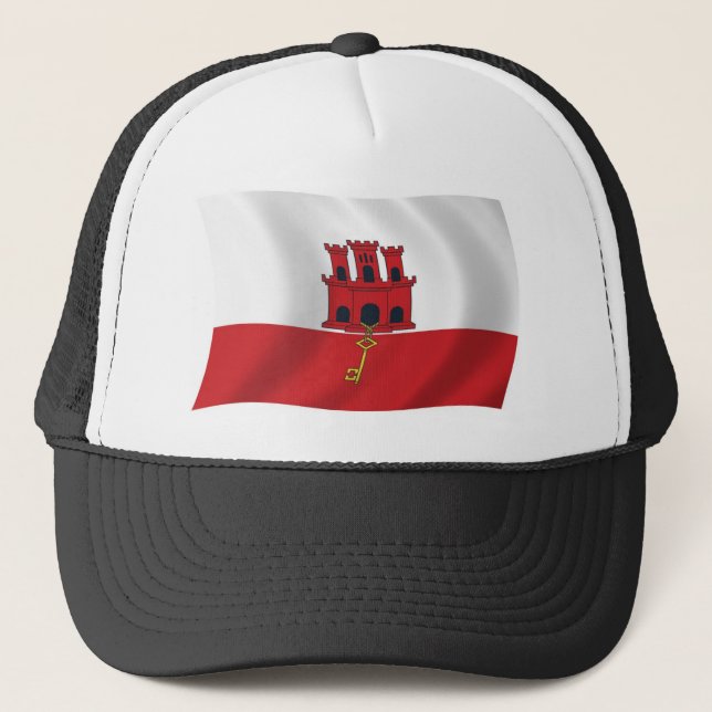 Gibraltar Flagg Hatt Keps (Framsida)