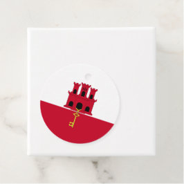 Gibraltar flagga gåvor etiketter