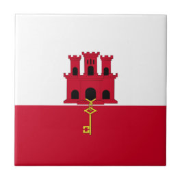Gibraltar flagga kakelplatta