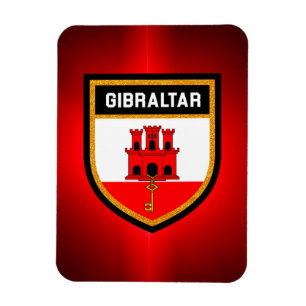 Gibraltar Flagga Magnet