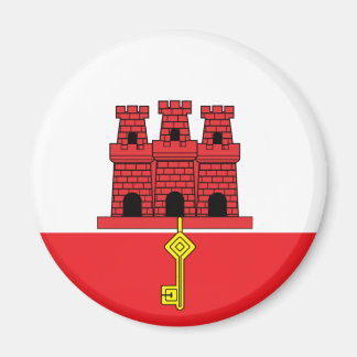 Gibraltar Flagga Magnet