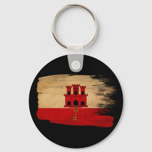 Gibraltar flagga nyckelring