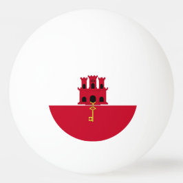 Gibraltar flagga pingisboll