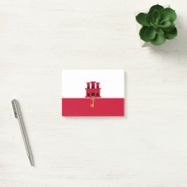 Gibraltar flagga post-it block