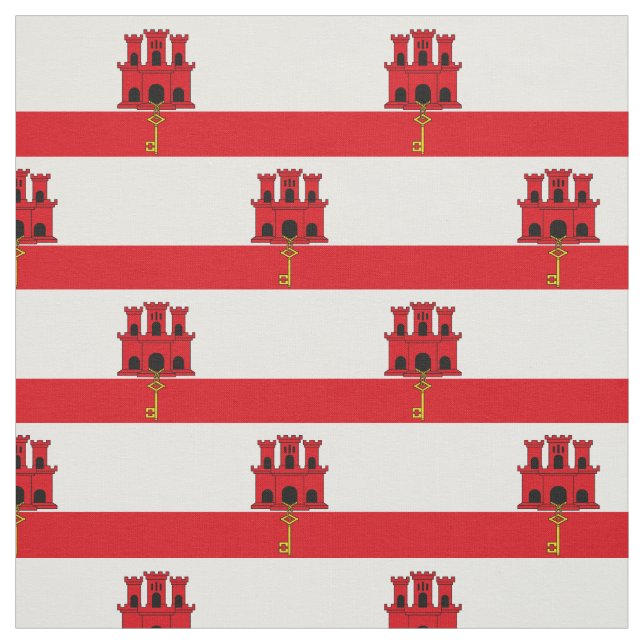 Gibraltar flagga tyg (Provkarta)