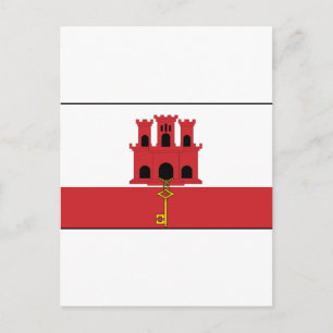Gibraltar Flagga Vykort