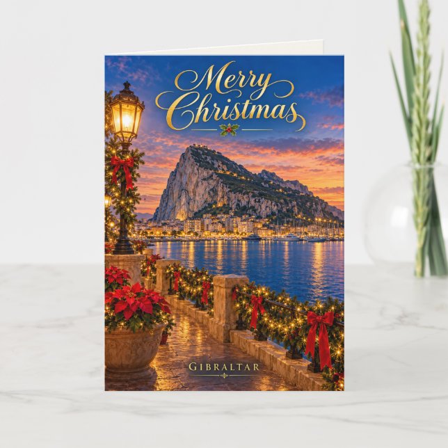 Gibraltar God Jul Helgkort (Framsida)