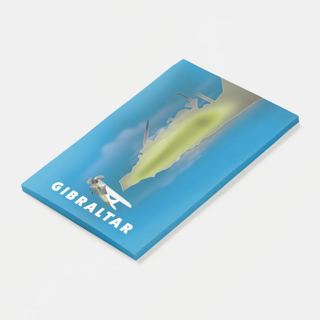 Gibraltar Karta Post-it Block (Vinklad)