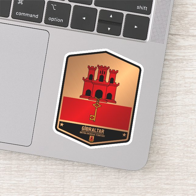 Gibraltar Klistermärken (Detalj)